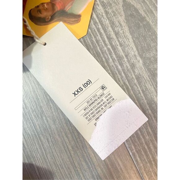 NWT FE NOEL one piece bronze colored asymmetrical swimsuit Size XXS - Picture 4 of 5